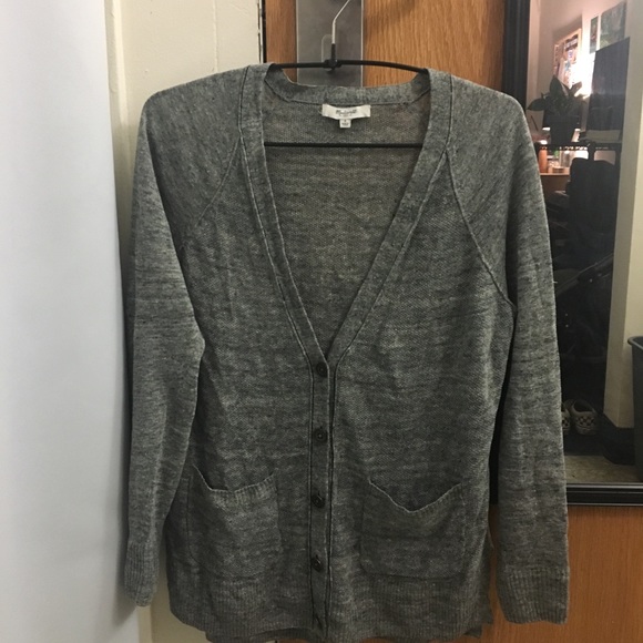 Super Lightweight Gray Madewell Cardigan - Picture 1 of 4